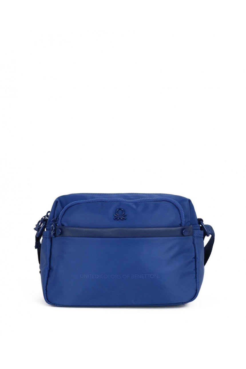 Benetton Dört Bölmeli Çapraz Askılı Kadın Çantası Lacivert