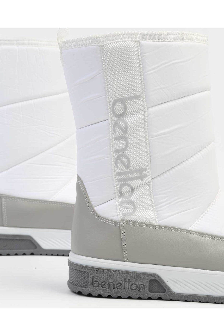Benetton Kadın Bot Beyaz