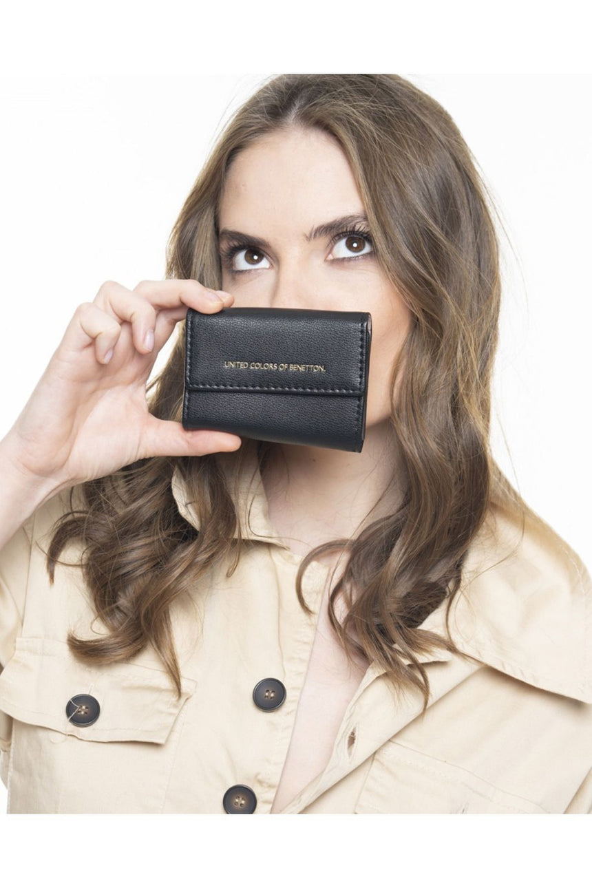 Benetton Minimal Çoklu Kartlık Siyah