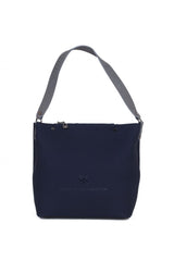 Benetton Kabartma Logolu Kadın Kol Çantası Lacivert - Gri