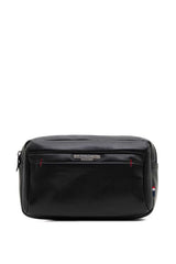 U.s Polo Assn Metal Logo Baskılı Erkek Bel Çantası Siyah