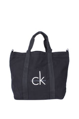 Calvin Klein Jeo/ Canvas Logo Tote Kadın El Çantası Black