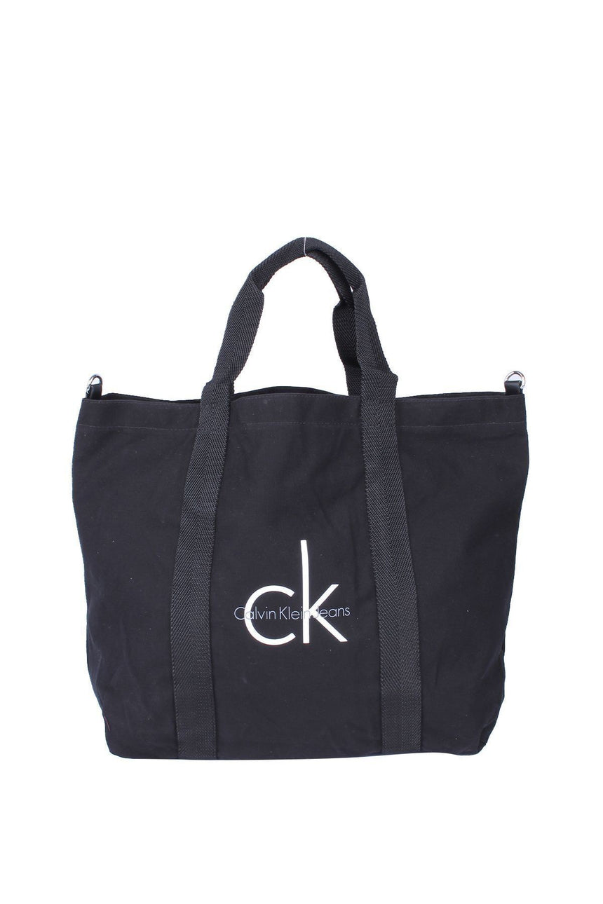 Calvin Klein Jeo/ Canvas Logo Tote Kadın El Çantası Black