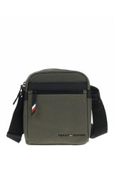 Tommy Hilfiger Utility Canvas Mini Reporter Unisex Çapraz Askılı Çanta Faded Olive
