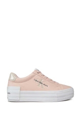 Calvin Klein Bold Flatform Low Lace Up Sneakers Peach Blush/Eggshell