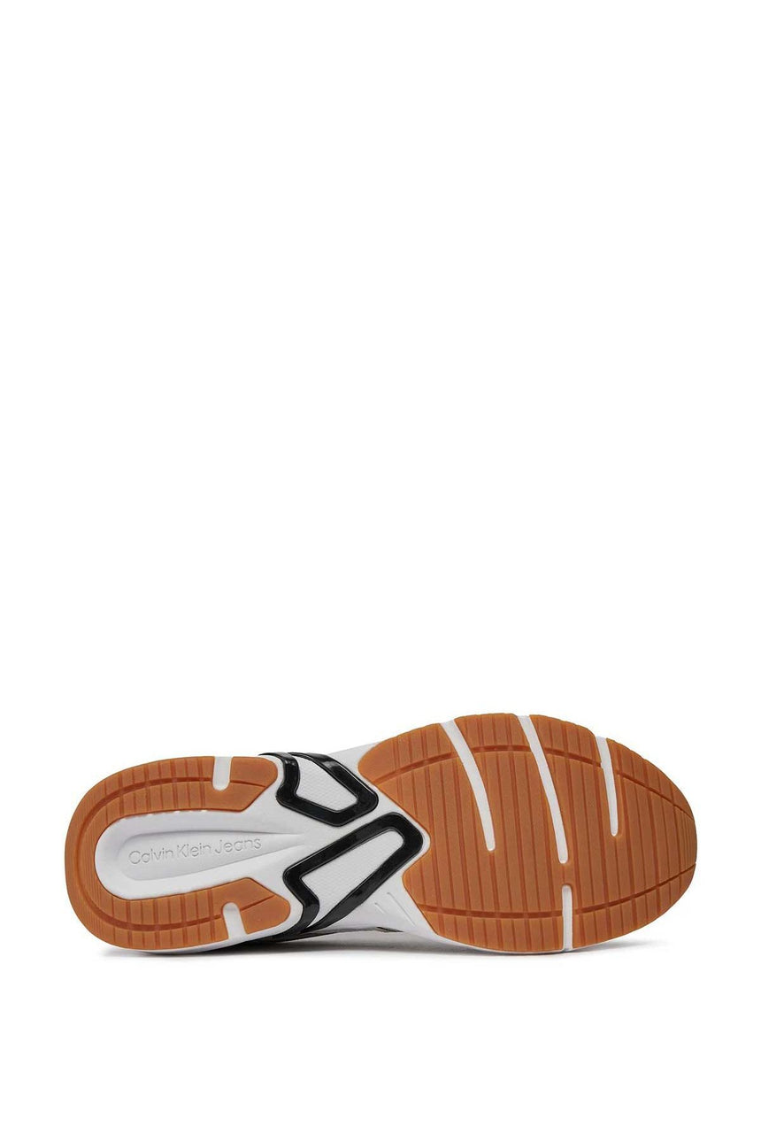 Calvin Klein Retro Tennis Logo Detaylı Sneakers Black/Eggshell/Bright White