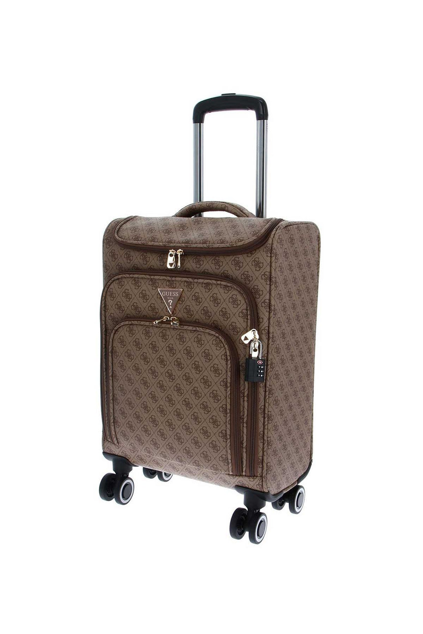 Guess Divvy Wheeeled Travel Kabin Boy Valiz Latte