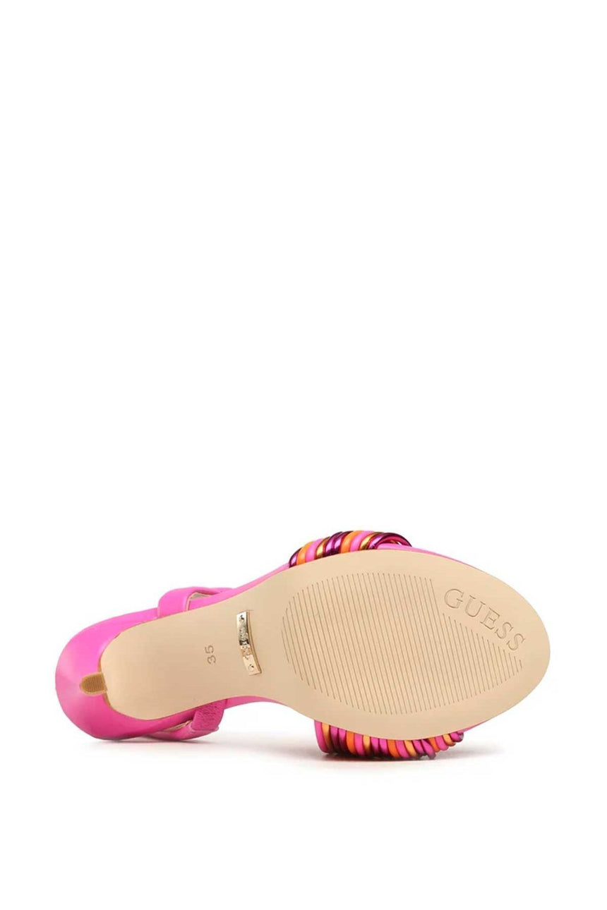 Guess Dress Kadın Topuklu Sandalet Fuxia