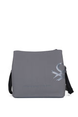 Benetton Üç Bölmeli Çapraz Askılı Kadın Çantası Gri