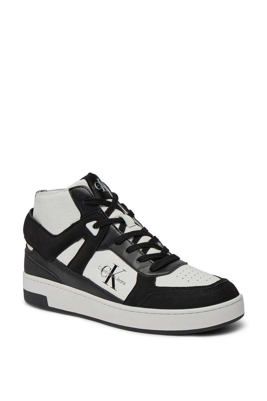 Calvin Klein Basket Cupsole Mid Sneakers Bright White/Black