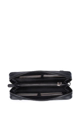 Grande Çok Gözlü Büyük Boy Kadın El Portföyü Siyah