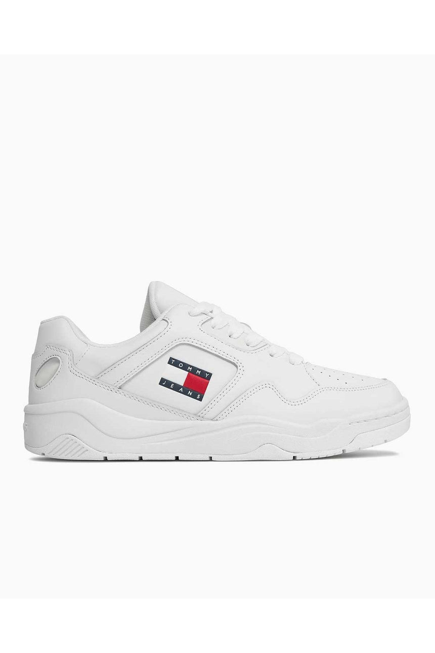 Tommy Hilfiger Leather Outsole Low Top Sneakers White