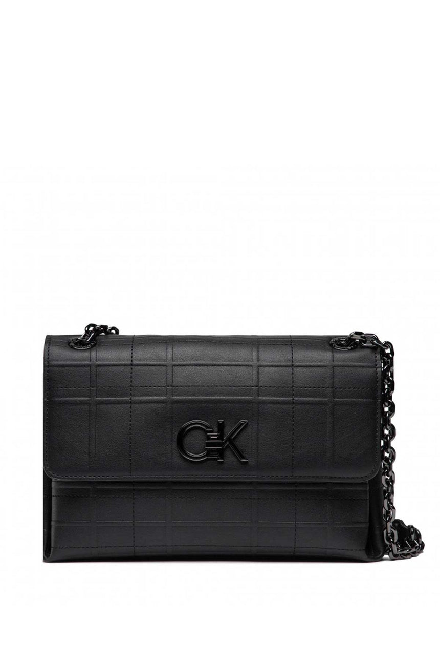 Calvin Klein Re-Lock Conv X Body Quilt Kadın Omuz Çantası CK Black