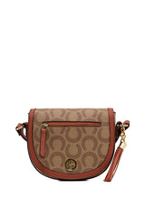 U.s Polo Assn Kapaklı Kadın Çapraz Askılı Çanta Koyu Bej - Kiremit