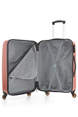 ÇÇS ABS Büyük Boy Valiz Pudra