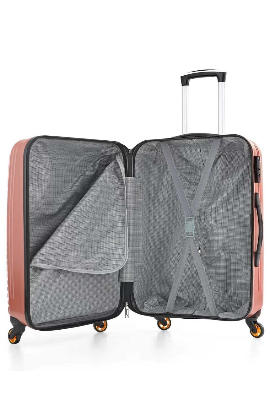 ÇÇS ABS Büyük Boy Valiz Pudra