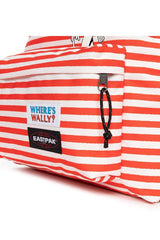 Eastpak Padded Pak'r Wally Silk Stripe Sırt Çantası Kırmızı - Beyaz