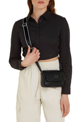 Tommy Hilfiger City Girl Small Flap Crossover Çapraz Askılı Çanta Black