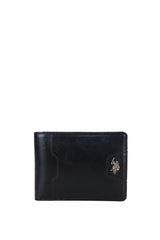 Us Polo Assn Metal Logolu Erkek Cüzdanı Siyah