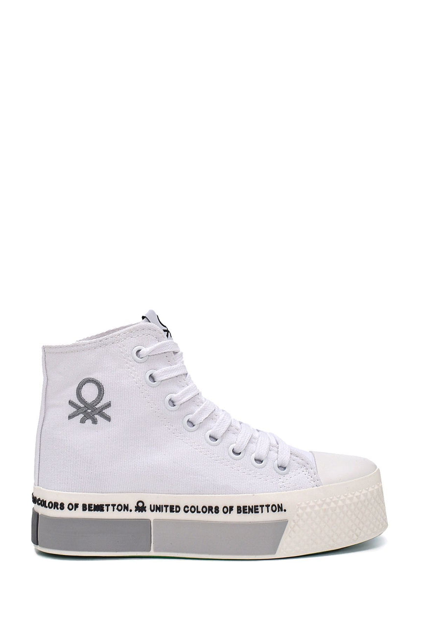 Benetton Kadın Spor Ayakkabı Beyaz - Siyah