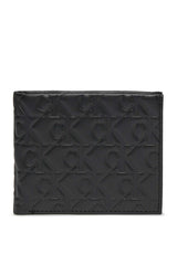 Calvin Klein Logo Print Bifold Erkek Cüzdanı Black