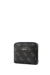 Guess Kamryn Slg Small Zip Kadın Cüzdanı Coal Multi