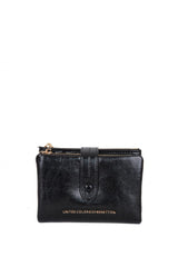 Benetton 3 Blok Mini Kadın Cüzdanı Siyah