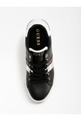 Guess Reel/Active Lady/Leather Like Kadın Sneakers Black / Black