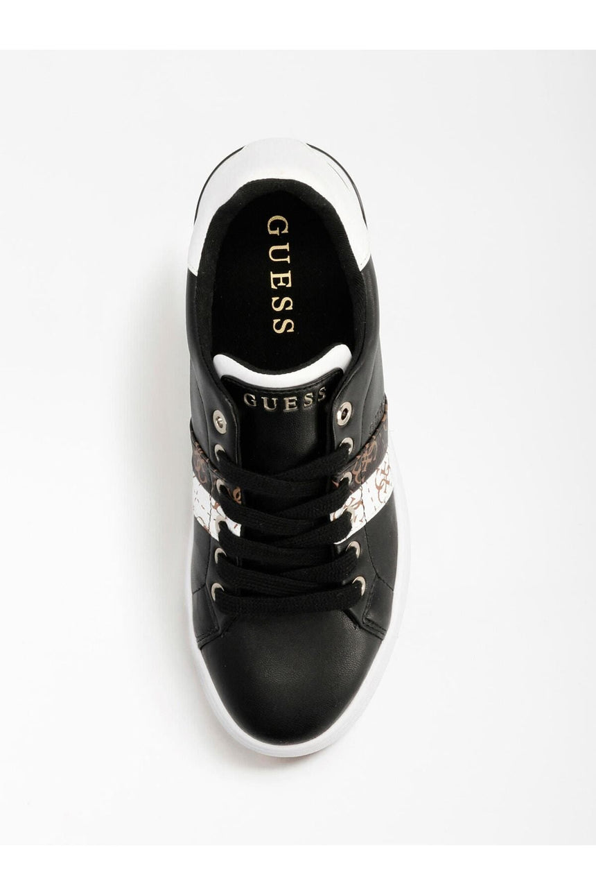 Guess Reel/Active Lady/Leather Like Kadın Sneakers Black / Black