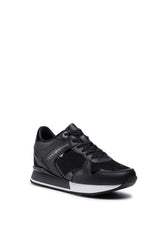 Tommy Hilfiger Kadın Dressy Wedge Mat Mix Runner Sneaker Black