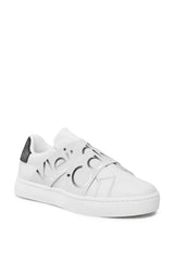 Calvin Klein Classic Cupsole Logo Baskılı Snekaers Bright White/Creamy White/Black