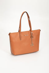 Calvin Klein Kadın Shopper Md Tote Omuz Çantası Cognac