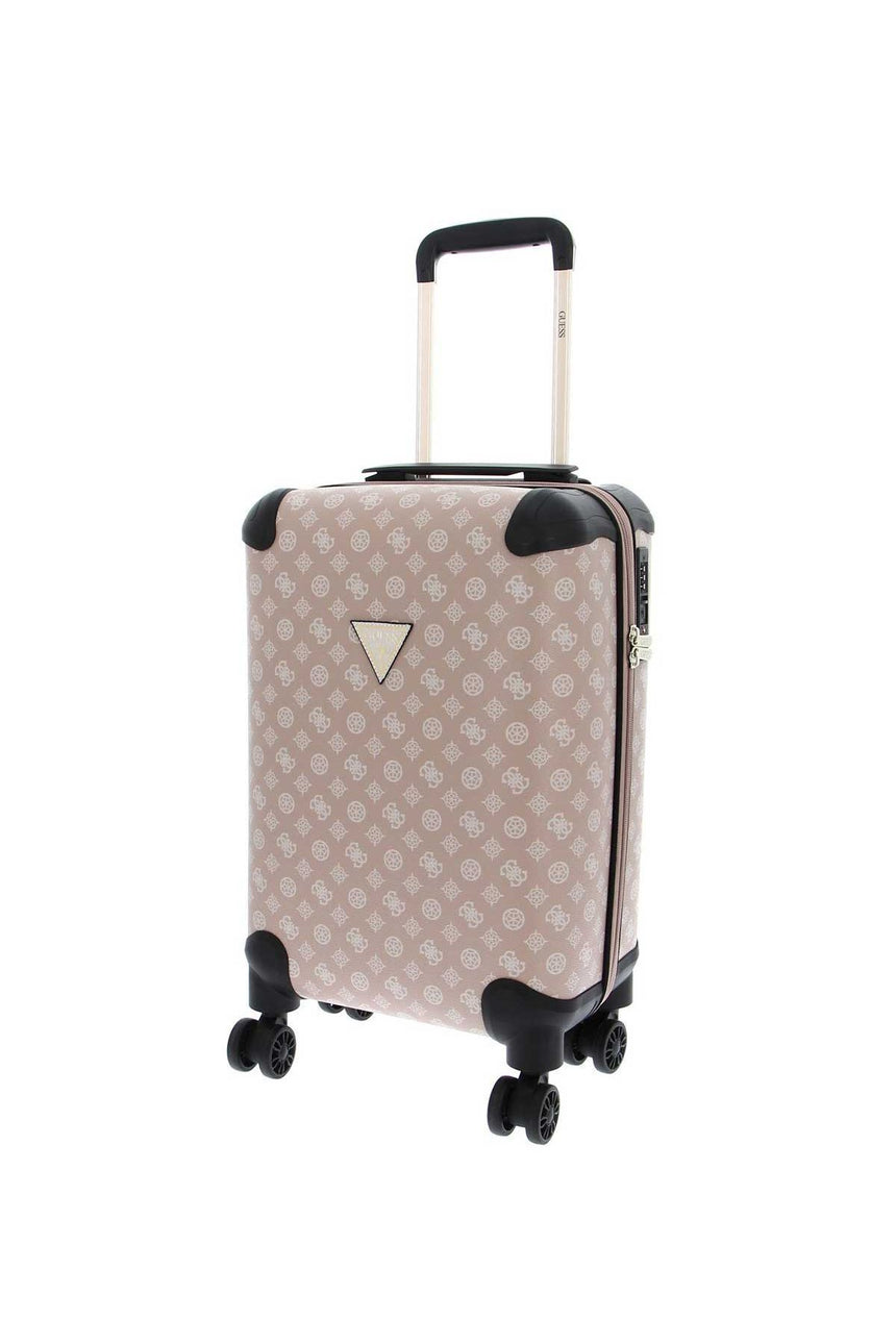 Guess Wilder 18 In 8-Wheel Kabin Boy Valiz Espresso Logo