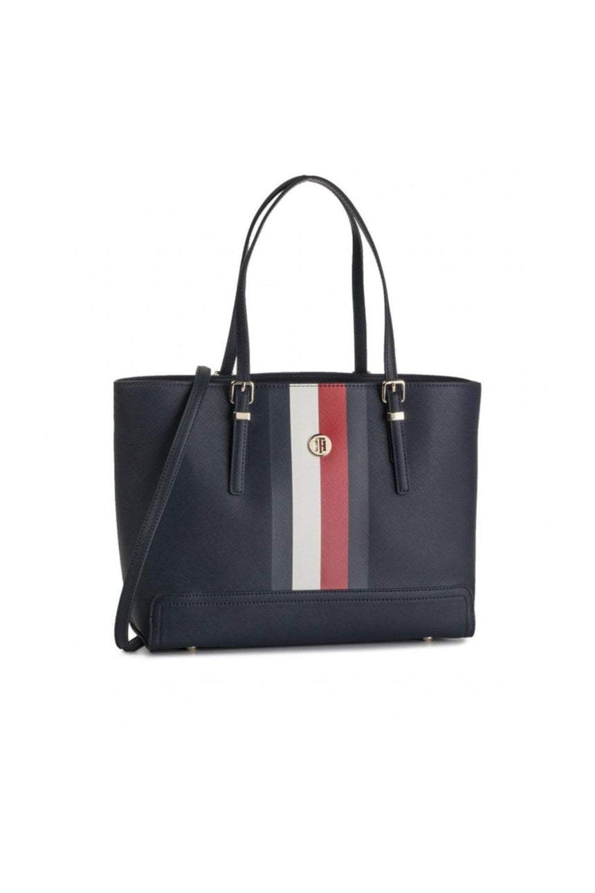 Tommy Hilfiger Honey Med Tote Kadın Kol Çantası Navy