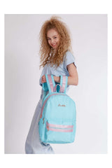 Kaukko Kız Magical Simli Sırt Çantası Turkuaz