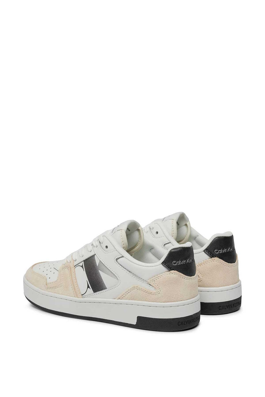 Calvin Klein Basket Cupsole Lace Mix Sneakers Bright White/Black