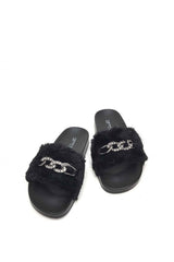 Ceyo Buckle Terlik Siyah