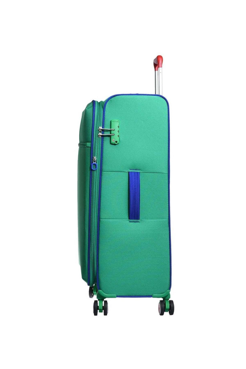 Benetton Orta Boy 60 Cm Kumaş Valiz Yeşil