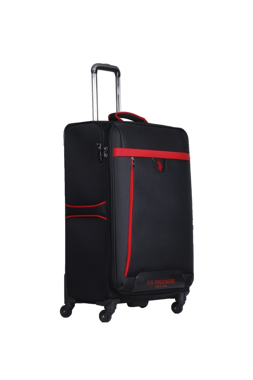 U.s Polo Assn. İki Ön Bölmeli Büyük Boy Valiz Siyah