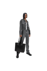Calvin Klein CK Kabartma Logolu Shopper Kadın Omuz Çantası Black