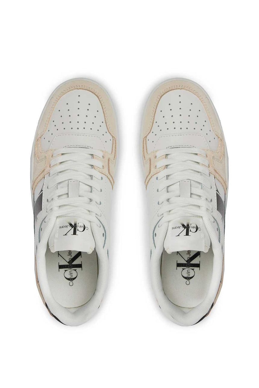 Calvin Klein Basket Cupsole Lace Mix Sneakers Bright White/Black