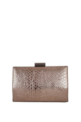 Axpe Metal Tokalı Abiye Çanta Platin