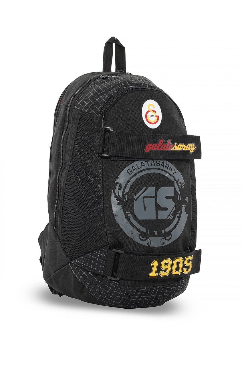 Galatasaray Gs Logo Sırt Çantası Siyah