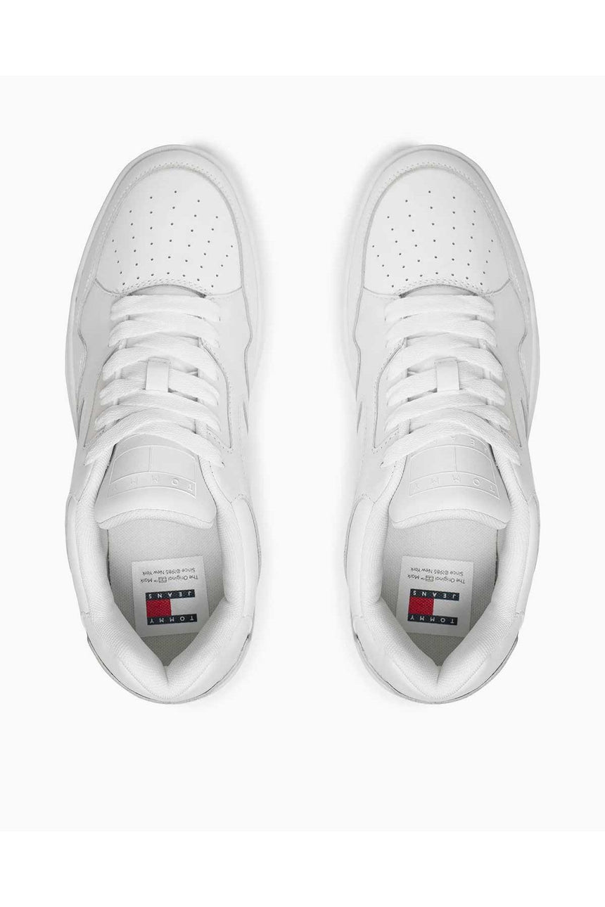 Tommy Hilfiger Leather Outsole Low Top Sneakers White