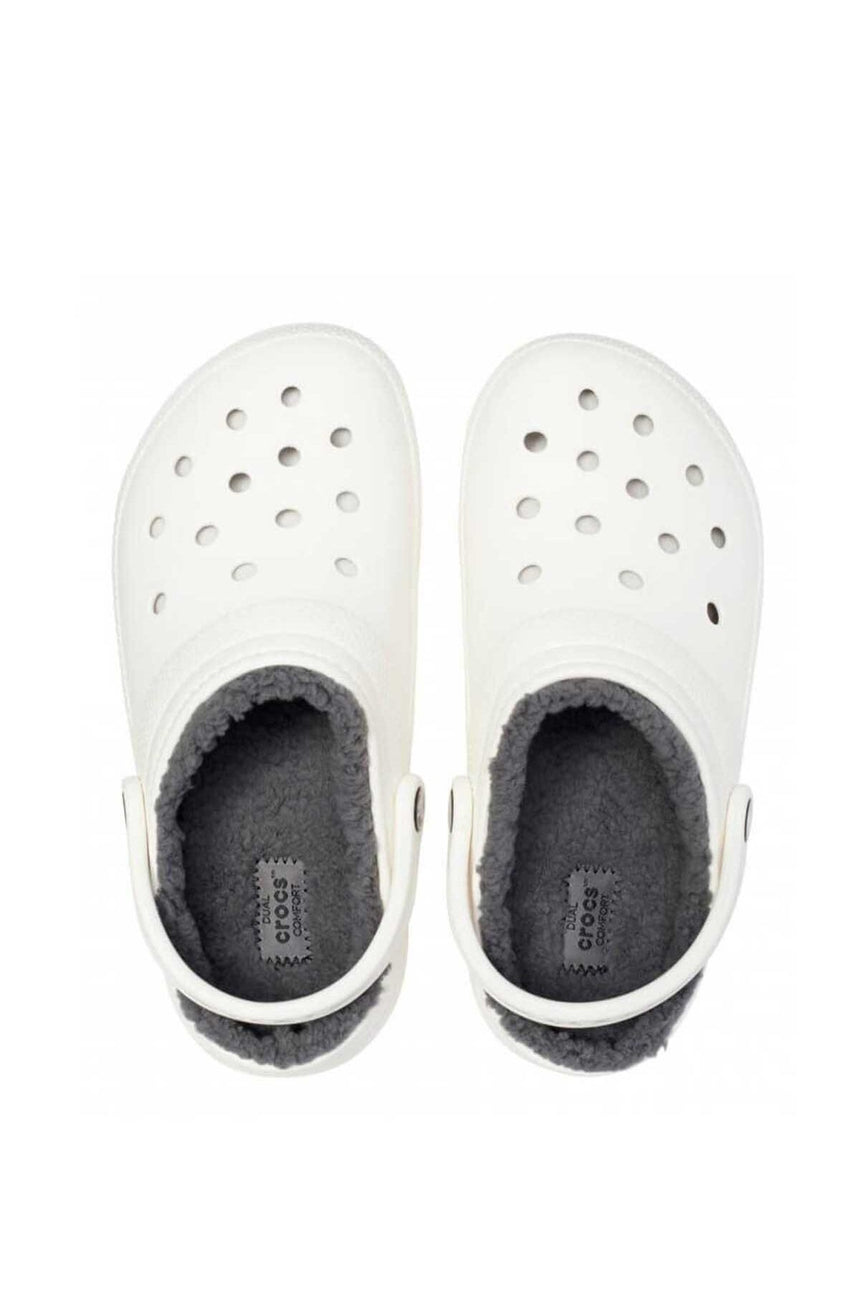 Crocs Classic Lined Clog Erkek Terlik White/Grey