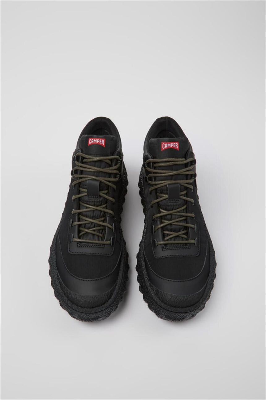 Camper Ground Lace Up Boot Siyah