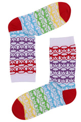 The Socks Company Gagas's Pattern Çok Renkli Çorap Renkli
