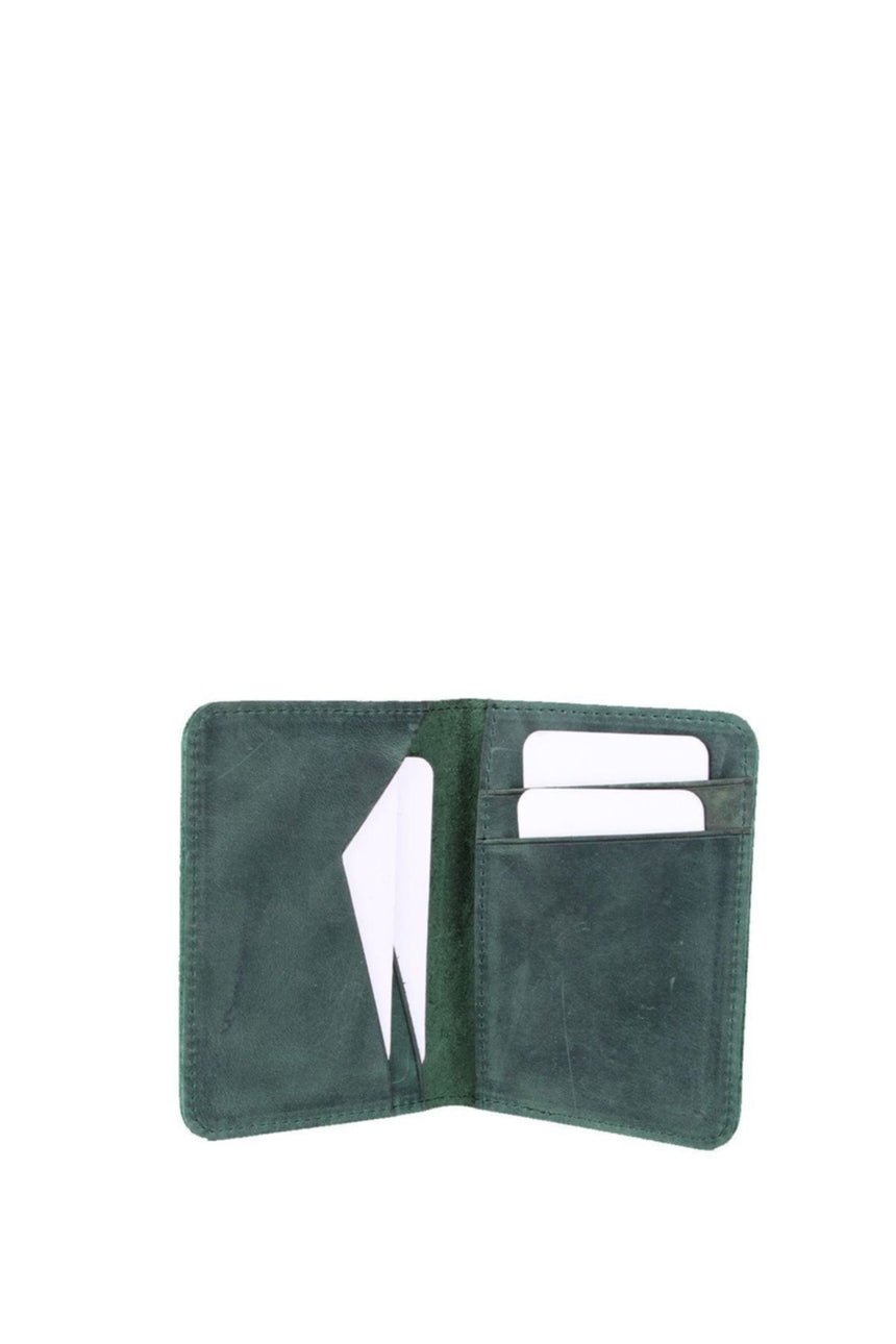 Grande 2 Blok Cüzdan Tipi Mini Erkek El Portföyü Crazy Yeşil