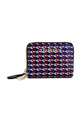 Tommy Hilfiger Iconic Med DBL Kadın Cüzdanı Tommy Navy - Monogram