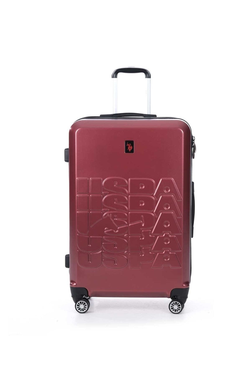 Us Polo Assn Pc Büyük Boy Valiz Kırmızı